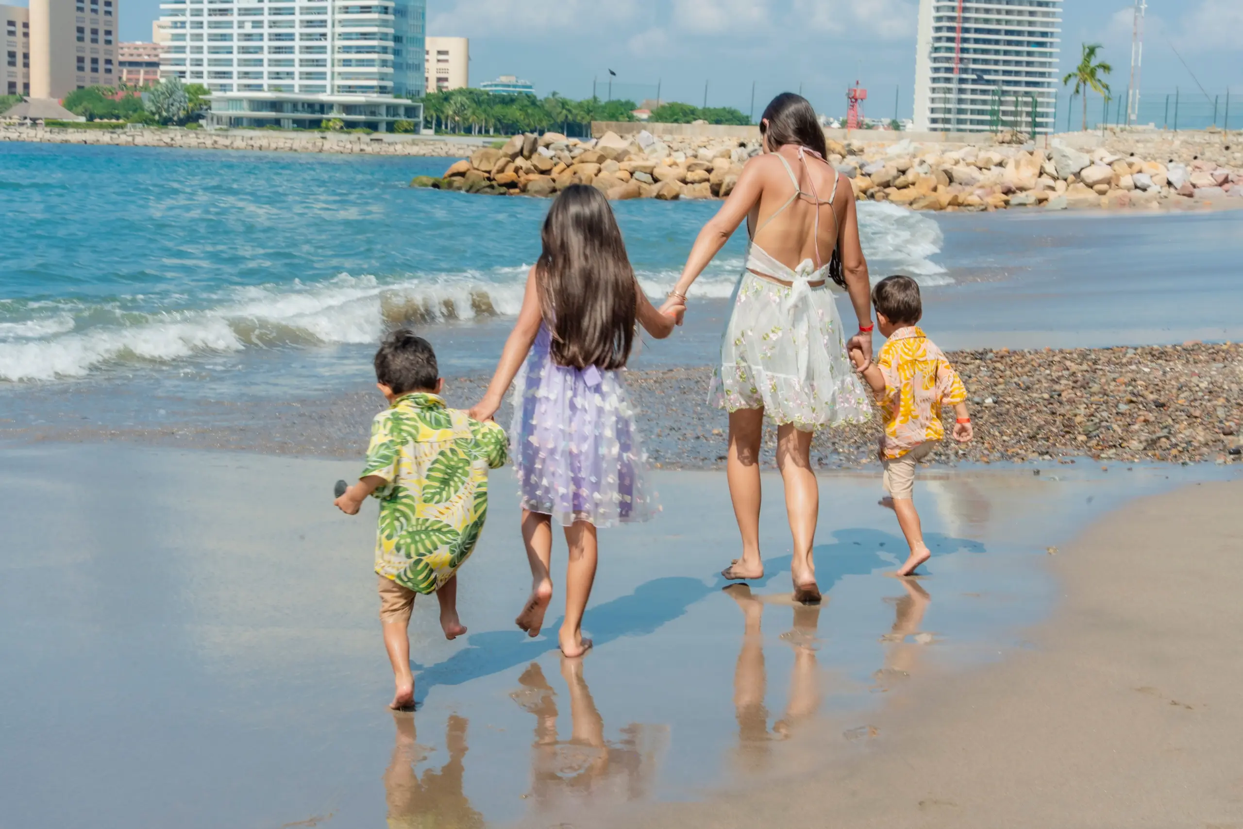 Florida beach family protected by BrightBridge Insurance